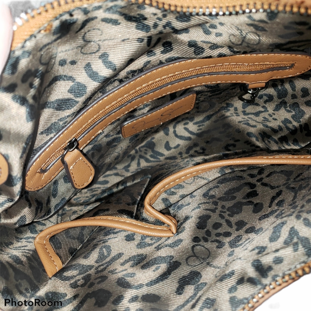 Jessica Simpson Cognac Mila Hobo Handbag - Picture 9 of 11